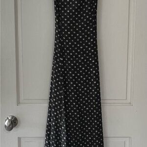 My Michelle Black and White Floral Maxi Dress
